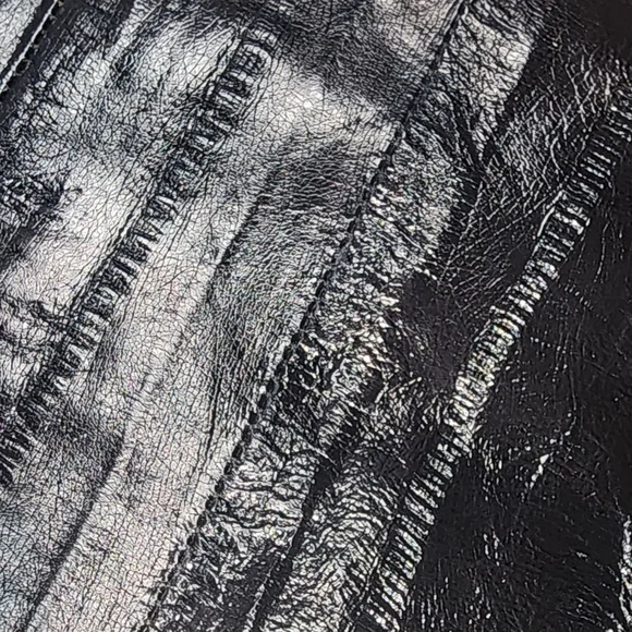 New Lorelei Framed Crocodile Large Clutch Handbag Dark Shimmery Brown - Picture 4 of 8